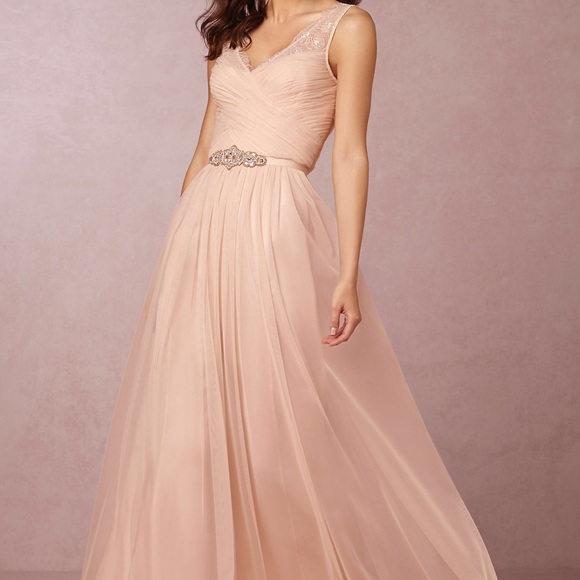blush rose bridesmaid dresses